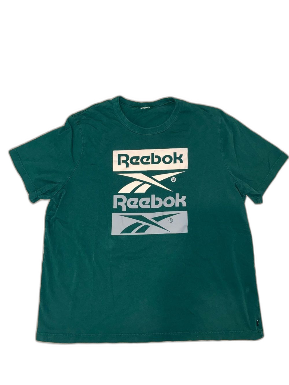 Reebok Men’s Forest Green Graphic Logo Tee | L